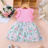 Baby Girl Floral Bow Detail Dress Baby Clothing