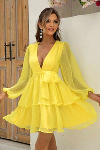 dress, dresses, yellow dresses, long sleeve dress, cute dresses, nice dresses, trending fashion, fashion 2024, nice dresses, sundress, vacation dresses, outfit ideas, casual work clothes, day party dress, day dress, casual womens dresses, v neck dress, loose fit dresses, classy dresses, fashion websites, kesley boutique, flowy dresses, flare dress, ruffle mini dress, short long sleeve summer dress, dresses for the spring 