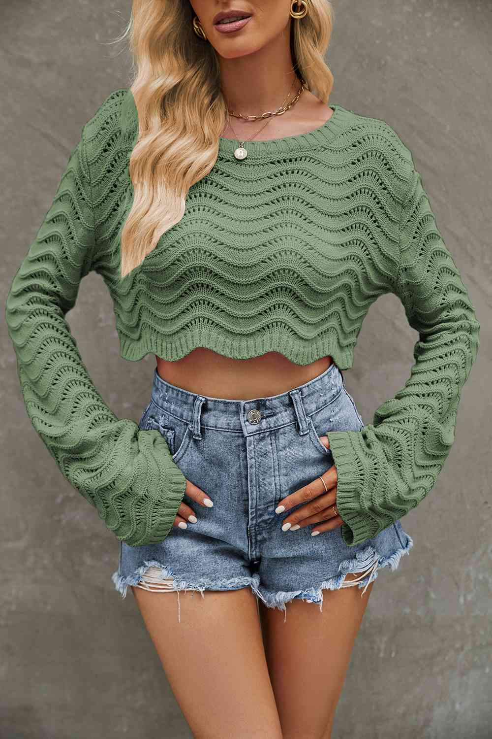 Shirts, women’s tops, long sleeve tops, women’s clothing, casual tops, casual clothing, cute tops, sexy shirts, going out clothes, winter clothes, nice shirts for winter, designer clothes, trending tops , sweaters, sweater, sweater shirt, casual green top, green long sleeve top, light green top, pretty cropped green top, casual green top