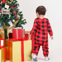 Baby Onesie Pajamas Plaid Round Neck Jumpsuit and Baby Gifts