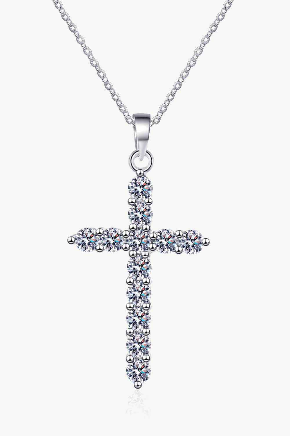 necklaces, silver 925, cross necklace, silver necklaces, silver cross necklace, moissanite jewelry, necklace with rhinestones 