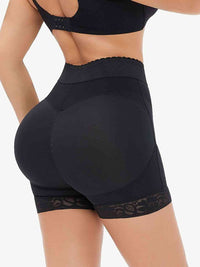 BodyShaper Short BBL Brazilian Butt Lift Full Size Zip-Up Lace Trim Shaping Shorts