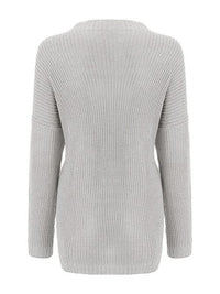 Round Neck Drop Shoulder Sweater