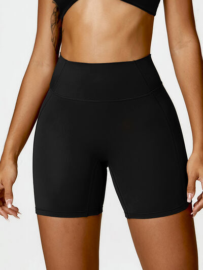 High Waist Active Sports Nylon Shorts Women's Yoga Pants Activewear