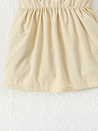 BEAUTIFUL GIRL Embroidered Graphic Square Neck Dress Baby's Fashion and Gifts