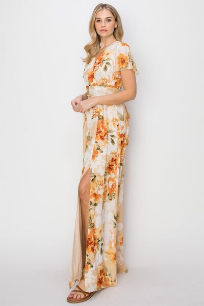 floral dresses, cute dress, maxi dresses, short sleeve maxi dresses, baby shower dress, birthday party outfit ideas, cute clothes, nice dresses, USA fashion websites, fashion websites, nice womens clothing, nice dresses, nice womens fashion, dress with slit, dress with flower print, summer dresses, vacation dress, dresses for the spring 