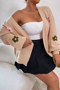 top, tops, coats, cardigan, flower cardigan, beige cardigan, cute cardigan, Women’s fashion, women’s clothing, cute clothes, women’s clothes, comfortable women’s clothing, outfit ideas