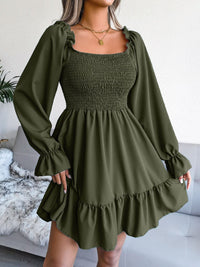 dresses, long sleeve dresses, olive green dresses, dresses for the fall, back to school, back to school outfits, cute dresses, casual dresses, popular dresses on instagram and tiktok, casual dresses, clothes, confortable 