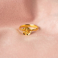 Rose Ring 18K Gold-Plated Vermeil 925 Sterling Silver Dainty Ring