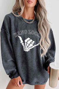 Skeleton Hand Graphic Sweatshirt Women’s Fashion Sweater