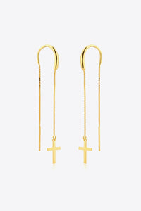 earrings, cross earrings, dangly earrings, dangle earrings, earrings for men, earrings for women, cool earrings, cool jewelry, nice earrings, jewelry website, birthday gifts, anniversary gifts, graduation gifts, long dangle earrings, fashion jewelry, statement jewelry, jewelry ideas, kesley jewelry, gold earrings, gold plated earrings, gold vermeil jewelry, designer jewelry, cool earrings, nice earrings