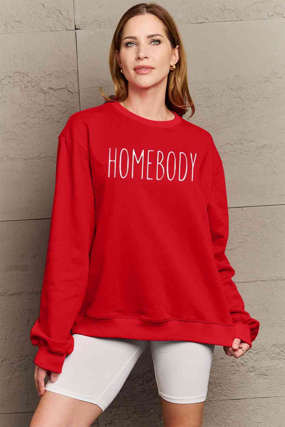 Funny Graphic Sweater  HOMEBODY Graphic Sweatshirt Petite and Plus Size Fashion