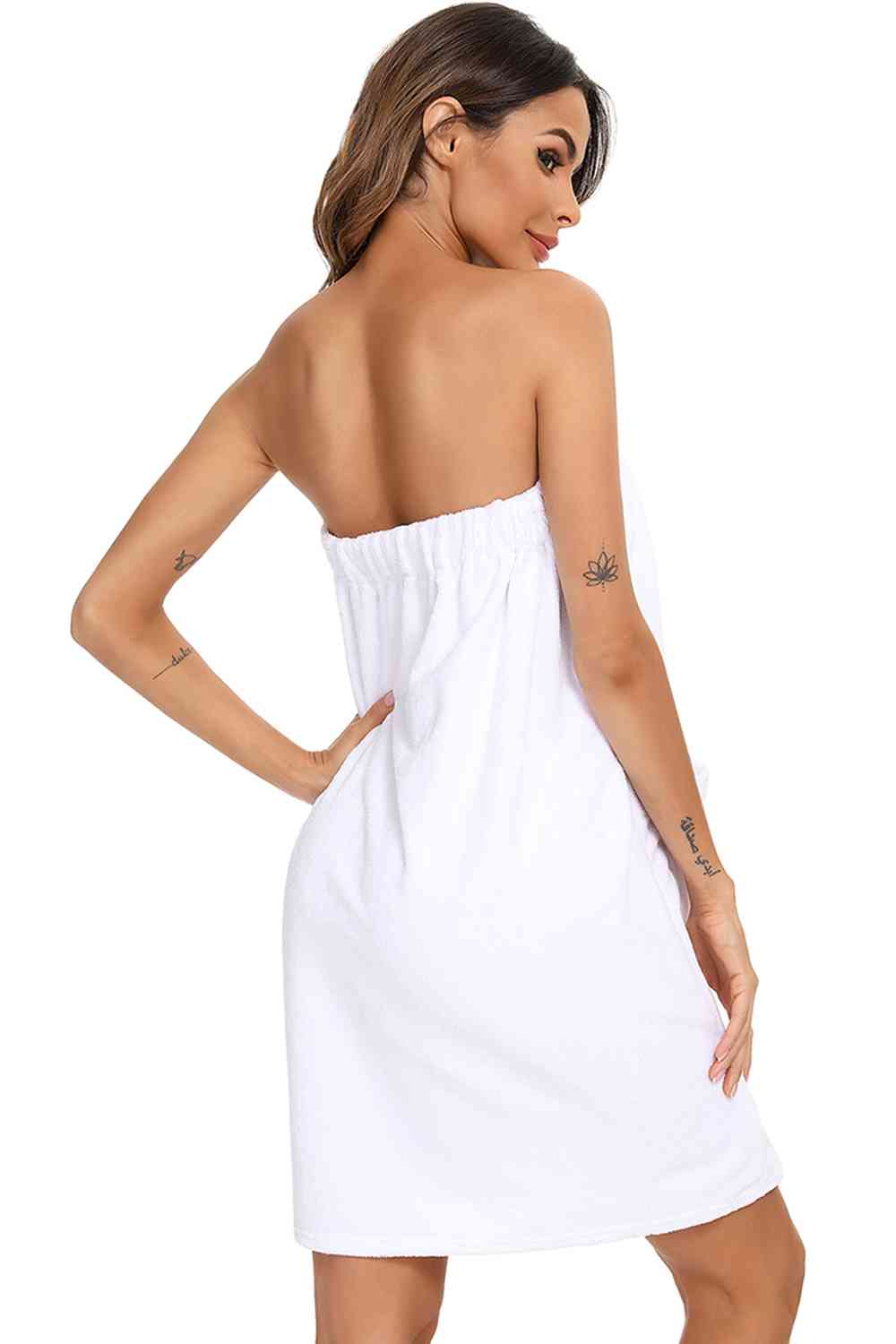 Strapless Robe with pocke