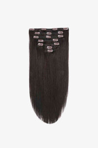 Clip-In Hair Extensions Indian Human Hair, 18" inches long hair 120g