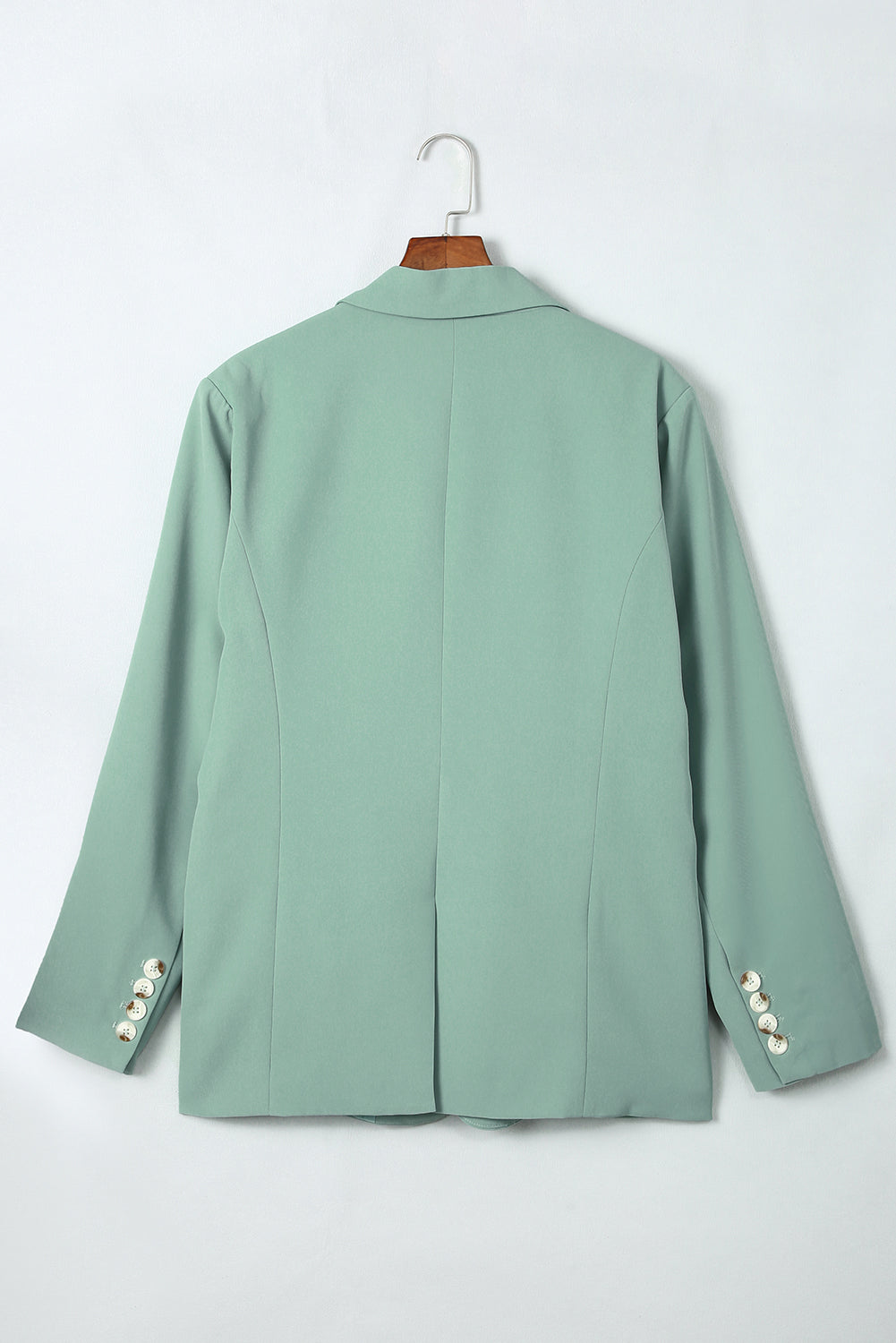 One-Button Flap Pocket Blazer Ladies Work Attire Blazers and Jackets