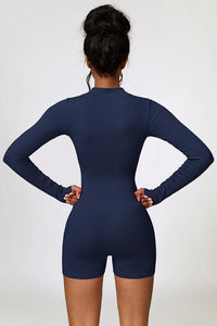 Yoga Romper Half Zip Long Sleeve Activewear Long Sleeve Romper Premium Luxury Women’s Sportswear Fashion