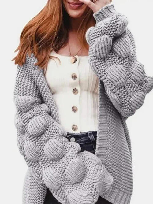 Open Front Oversized Fashion Long Sleeve Cardigan Sweater