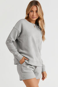 sweaters, womens clothing, fashion sweaters, grey sweaters, loungewear, loungesets, comfortable clothing, casual clothing 