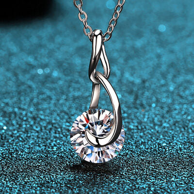 necklaces, silver necklace, moissanite