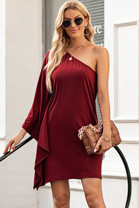 One Shoulder Mini Dress