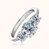 3 Carat Moissanite 925 Sterling Silver Ring Wedding Engagement Fashion Ring