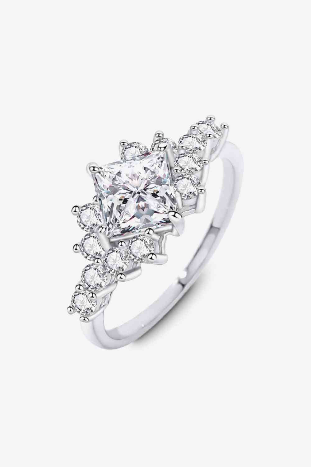 1.38 Carat Moissanite Ring Luxury Fine Jewelry