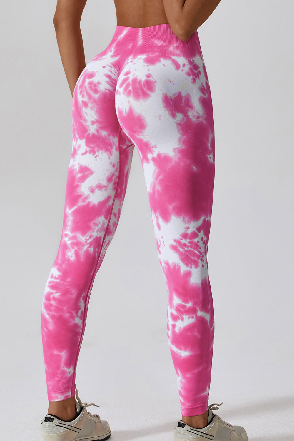 High Waist Tie-Dye Long Sports Yoga Pants Nylon and Spandex