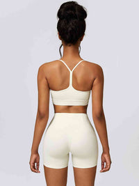 Sport Bra and Wide Waistband Shorts Set