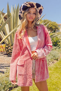 blazer, womens blazer, cute blazers, nice blazers, pink blazers, velvet blazer, festival fashion, boho fashion, outfit ideas, pink blazers, pink jackets, light jackets, spring jackets, ribbed velvet jacket, ribber velvet blazer, cute clothes, long sleeve jacket, long sleeve sweater, casual blazers , cute clothes, tiktok fashion 