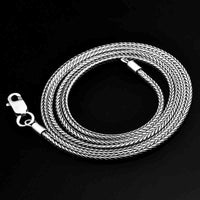 Silver Chain, 925 Sterling Silver Necklace, 19.7" Snake Chain