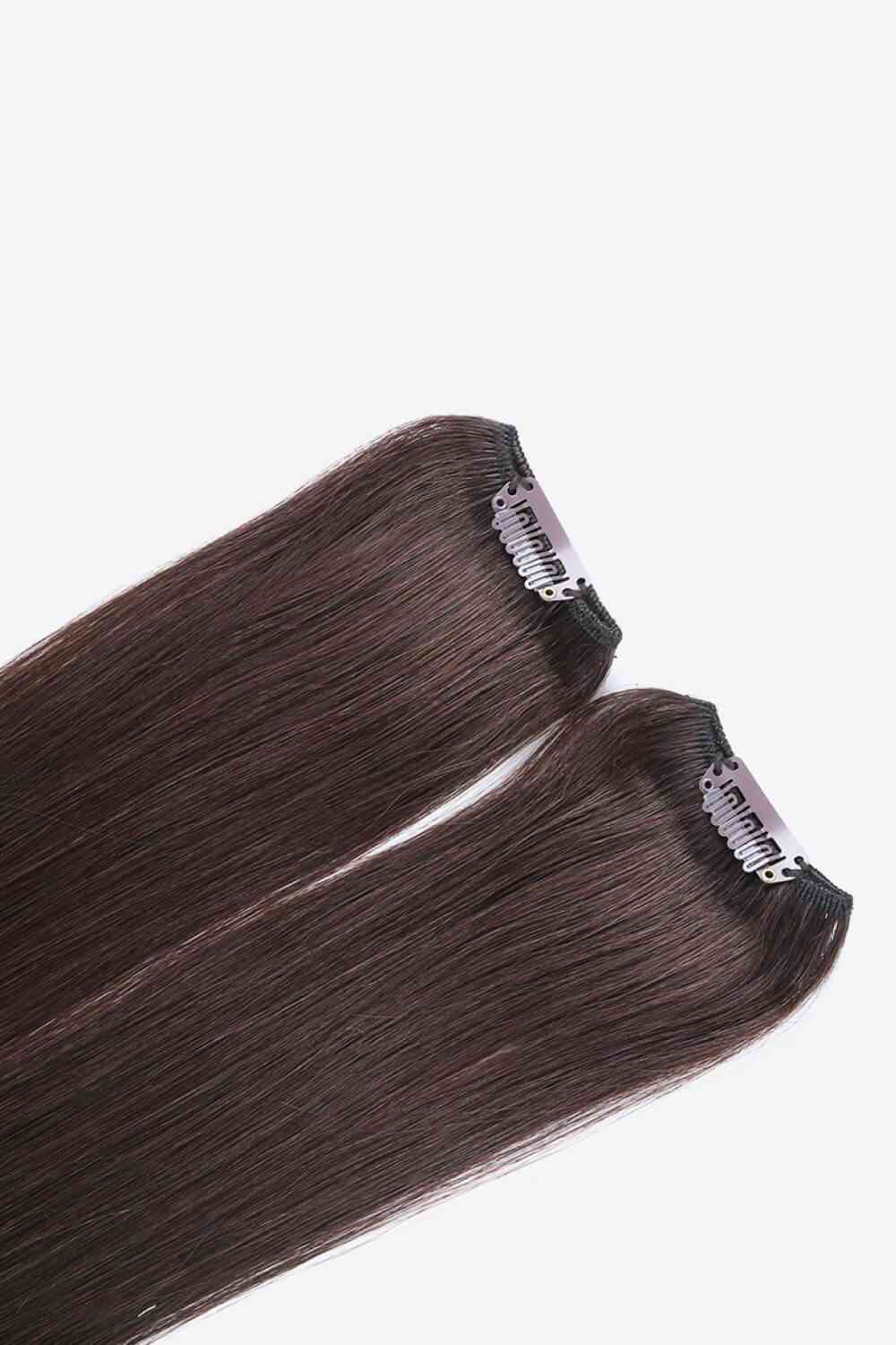 Indian Human Hair Clip-in Hair Extensions 20 inches long Straight Hair   120g