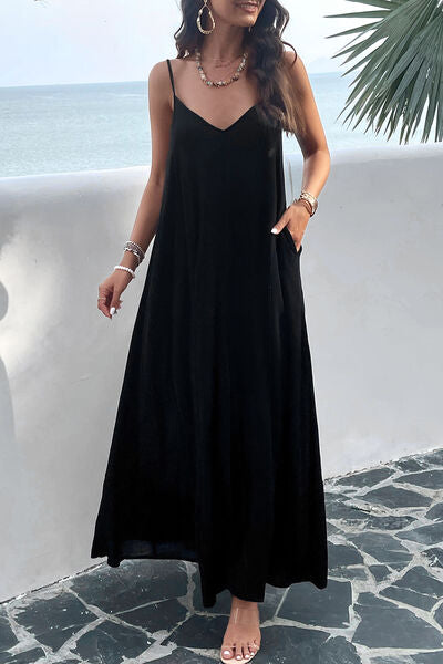 clothes, dresses, beach dress, black dress, flowy dress, comfortable dresses, dress with pockets, spaghetti sleeve dress, cute dresses, nice dresses, popular dresses, tiktok fashion, fashion 2024, fashion 2025, cute clothes 