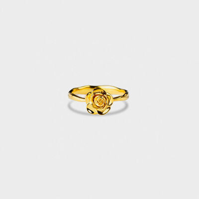 Rose Ring 18K Gold-Plated Vermeil 925 Sterling Silver Dainty Ring