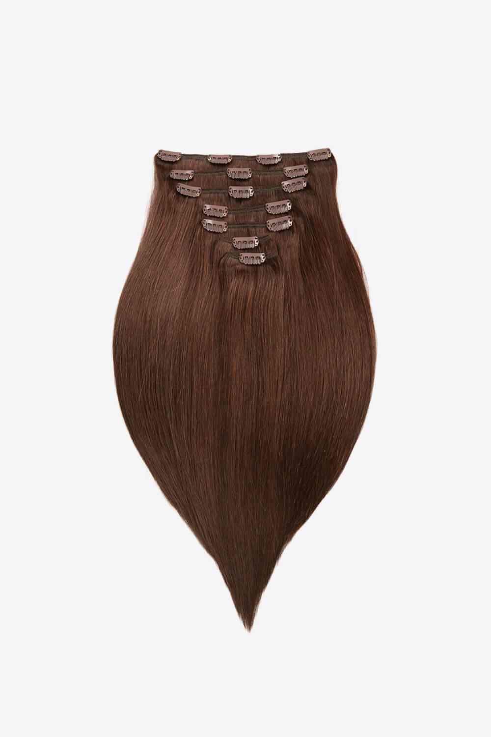 Indian Human Hair Clip-in Hair Extensions 20 inches long Straight Hair   120g