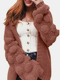 Open Front Oversized Fashion Long Sleeve Cardigan Sweater