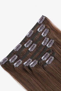 Indian Human Hair Clip-in Hair Extensions 20 inches long Straight Hair   120g