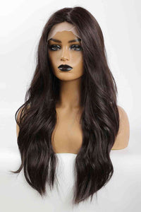 Dark Brown Long Hair Wig, 13*2" Lace Front Wigs Synthetic Long Wave 26" Heat Safe 150% Density in Brown