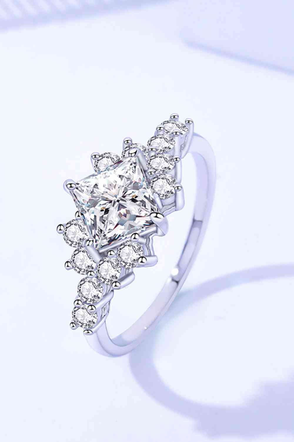 1.38 Carat Moissanite Ring Luxury Fine Jewelry