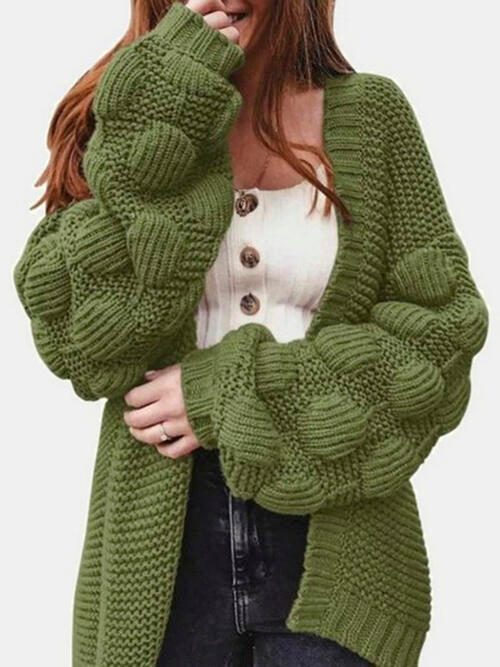 sweaters, cardigan, fashionable sweaters, womens clothing, puff sleeve sweaters, cute cardigans, womens clothing, trending on tiktok, outfit ideas, cool sweaters, cool clothes, olive green sweaters, casual clothing, gifts, gifts ideas, nice sweaters, designer clothes