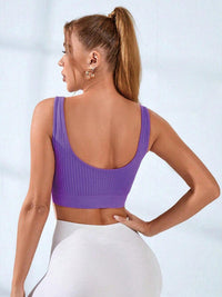 Round Neck Active Bra