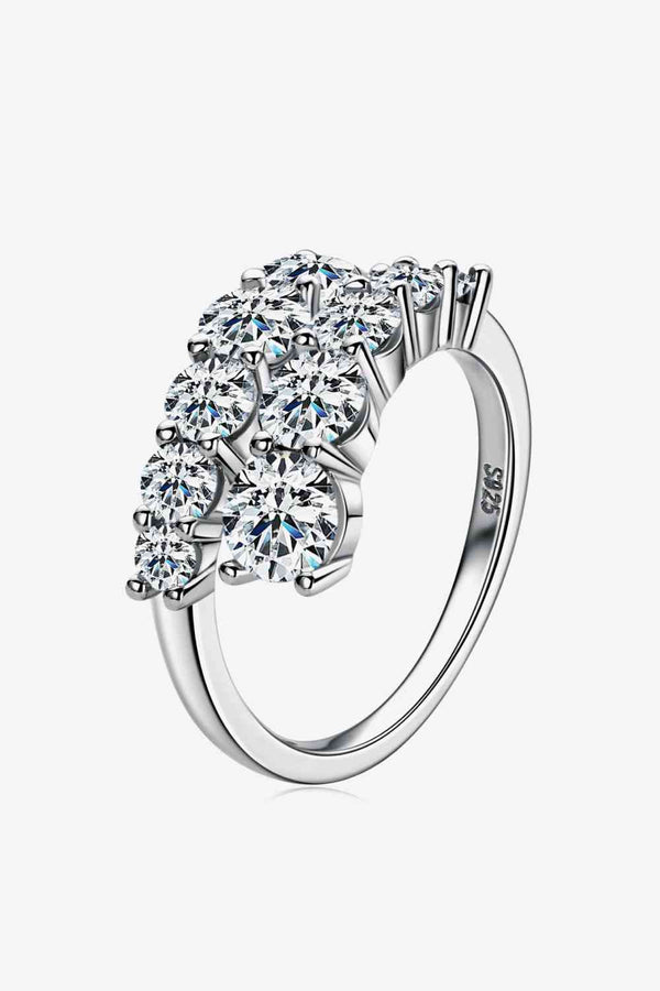 Eternity Ring, Adored Moissanite 925 Sterling Silver Ring