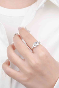 1.38 Carat Moissanite Ring Luxury Fine Jewelry