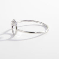 Circle Ring  925 Sterling Silver Top Zircon Dainty Luxury Ring