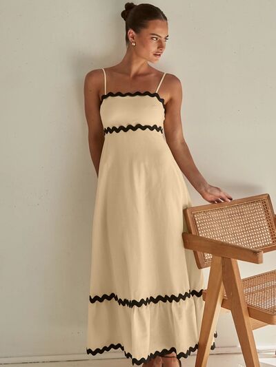 Womens Casual Spaghetti Strap Sleeve Maxi Long Dress New Womens Fashion Vacation Dresses