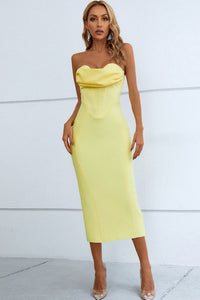 dresses, dress, elegant dresses, dresses for special occasion, halter dress, midi dresses, bodycon dresses, corset dresses, womens clothing, yellow dress, birthday outfit ideas, graduation dresses, nice dresses, cocktail dresses, cute clothes, cute dresses