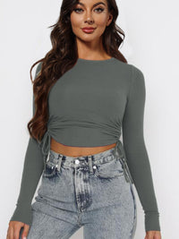 crop top, long sleeve crop top, tight shirts, plain tight shirts, plain long sleeve crop top, clothes, cute clothes, stretchy shirts, plain tshirt, outfit ideas, tiktok fashion, fashion 2024, fashion 2025, plain shirts, shirt for jeans, nice clothes, kesley boutique, outfit ideas, nice shirts, fashion websites, womens shirts, blouse