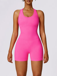 Racerback Cutout Active Workout Gym Yoga Romper