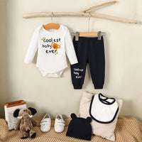 COOLEST BABY EVER Long Sleeve Bodysuit and Pants Set, Kids Fashion, Children's clothing