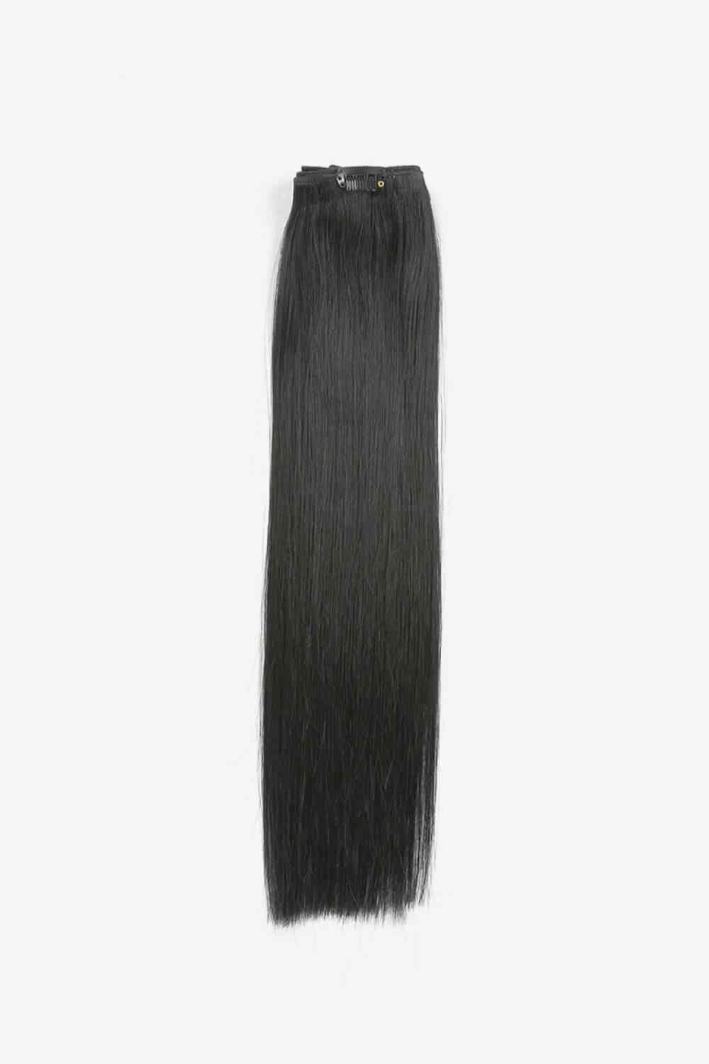 Indian Human Hair Clip-in Hair Extensions 20 inches long Straight Hair   120g