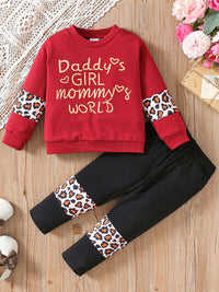 DADDY'S GIRL MOMMY'S WORLD Leopard Top and Pants Set Baby Fashion and Gifts Kids Fashion